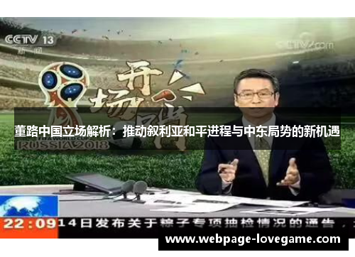 董路中国立场解析：推动叙利亚和平进程与中东局势的新机遇